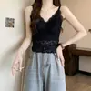 Camisola de Renda Francesa Plus Size para Mulheres, Coleção Primavera, com Bojos, Lindo Design nas Costas, Sutiã Integrado, Top de Lingerie