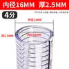 Manguera de Acero y PVC Tubería de Plástico Tubería de Agua Transparente Alta Presión Resistente al Desgaste Engrosada Resistente a Altas Temperaturas Tubería de Vacío para Aceite Anticongelante