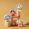Muñeca de payaso de circo flocado linda, decoración de escritorio, adornos pequeños, adornos de joyería DIY en vivo, regalo creativo
