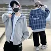Ropa para Niños Chaqueta de Béisbol Nueva de Otoño para Niños Mayores Chaqueta Casual Primavera y Otoño 2025 Top Venta al por Mayor Transfronterizo