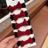 Cuerda para el Cabello con Lazo Rojo de Año Nuevo Cola de Caballo Sin Costuras Gruesa Anillo de Pelo de Alta Elasticidad Nuevos Accesorios para el Cabello Marubeni para Niñas