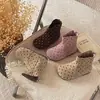 Botas Martin de moda para niña estilo coreano con lunares, nueva colección primavera/otoño/invierno 2026, con cremallera lateral, suela suave y diseño estilo princesa