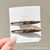 Lindo Pinza para el Pelo Lateral de la Frente Pequeña Estilo Chanel Estampado de Leopardo Pinza de Pelo de Felpa Pinza para Flequillo Oso Pequeño Retro Pinza BB Accesorios para el Cabello