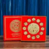 Ornatos Dourados do Zodíaco Chinês Conjunto Completo Moedas Comemorativas Conjunto Caixa de Presente Loja de Ouro Joias Banco Seguro Negócios Presente do Dia a Dia
