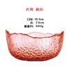 Estilo japonês Phnom Penh martelado vidro transparente Salah Bowl Legumes e Frutas Bowl criativo estilo nórdico prato de frutas vermelhas