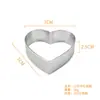 Amazon Anillo de acero inoxidable 430 con forma de corazón para torre de punzonado Anillo para tarta de frutas francesa Molde para hornear bizcochos de anillo de mousse