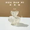 Vaso Pequeno de Cerâmica Criativo Francês Minimalista Ins Nicho Irregular Sala de Estar Hidropônico Arranjo de Flores Rosa Decoração de Interior