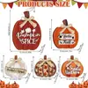 Cartel Decorativo Popular de Calabaza de Madera Transfronterizo, Decoración Colgante Creativa de Puerta de Otoño de Cosecha Rústica de Granja