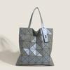 Bolso Romboidal Geométrico 2026 Modelo Nuevo Estilo Coreano y Japonés Versátil Láser Bolso de Hombro y Axila Bolso de Mano Simple de Gran Capacidad Bolso Tote