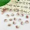 Maillard Bow Accesorios para Uñas Material Bolsa Resina Luminosa Rosa Accesorios para Uñas Arte de Uñas Aretes Franceses