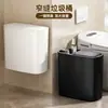 Lixeira fina com armazenamento, tampa de abrir com pressão, adequada para banheiros domésticos, design elegante, para cozinhas de hotel, com tampa, para banheiros