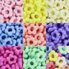 Flor de Acrílico de 19 mm con Agujero Grande, Flor Recortada de Cinco Pétalos, Cuentas Sueltas Hechas a Mano, Material para Pulseras, Accesorios de Joyería DIY