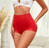 Cueca Redutora Plus Size Transfronteiriça de Cintura Média com Renda, Levanta Bumbum e Modeladora Corporal
