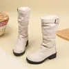 Botas Infantis Estilo Coreano Franzidas Empilhadas Nova Temporada Outono/Inverno 2026 Fivela de Couro Tira Calce Fácil Afuniladas Bico Redondo Botas Longas para Meninas