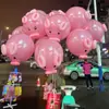 Globo de cerdo luminoso red-hot caricatura infantil salida de primavera bolsa de materiales creativos diy puesto de venta de productos pequeños