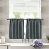 Bestseller transfronteiriço: Cortina curta de cor sólida de alta precisão para decoração de casa, cortina blackout para cozinha, banheiro, sala de estar, divisória e cortina de porta