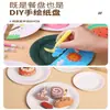 Prato de Jantar Descartável Prato de Bolo de Aniversário Prato de Papel para Festa Louça Branco Boa Pintura Comida Lanche Piquenique Prato de Papel