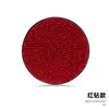 Posavasos para Coche Incrustado de Diamantes, Alfombrilla para Compartimento de Almacenamiento de Coche, Decoración Interior de Coche, Alfombrilla Redonda de Silicona Antideslizante, Goma Suave Llena de Diamantes
