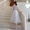 Vestido de Noche para Banquete 2026 Nuevo Otoño Retro Chino Vestido de Dama de Honor Vestido de Banquete de Longitud Media Adelgazante para Mujeres