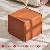 Taburete Bajo de Almacenamiento Creativo para Hogar Dormitorio, Futón Perezoso, Otomana de Cuero de Lujo Ligero, Cojín de Piso Tatami, Cojín para Sofá de Sala de Estar