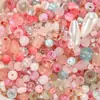 20g Miçangas de Vidro Tipo Arroz e Pérolas Misturadas, Contas Soltas para Joias Artesanais DIY, Pulseiras, Colares, Correntes de Celular e Acessórios com Contas