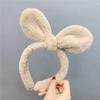 B097 Diadema plisada con lazo grande estilo coreano, banda para el cabello con borde ancho, popular en Internet, bonita, para lavarse la cara y aplicar mascarilla, banda para el cabello femenina
