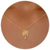 Colar Transfronteiriço Novo de Aço Inoxidável Estrela do Mar Caranguejo Zircônia Moda Feminina Versátil Estrela de Seis Pontas Cauda de Estrela do Mar Corrente para Clavícula