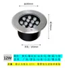 Luzes Subterrâneas de LED para Exterior, Praça de Parque, Spots de Solo, Luzes Embutidas no Solo, Paisagismo Externo, Branco Quente, Anti-reflexo