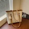 Bolsa Tote Grande de Verão Transfronteiriça Nova 2026 Feminina para o Trabalho com Ombro Único Elegante Versátil de Mão Grande