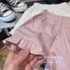 Shorts Casuais Infantis, Shorts para Meninas Pequenas, Calças Versáteis de Verão para Bebês com Acabamento em Renda, Roupas de Exterior Estilosas para Meninas