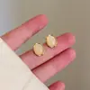 Pendientes de Mariposa de Cristal con Aguja de Plata S925 para Mujer Explosiones Nuevos Combinan con Todo Lujo Ligero Pequeños Estilo Chanel Moda Pendientes Elegantes