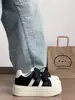 Zapatillas Deportivas Blancas Casuales Transpirables para Mujer con Suelas Gruesas y Correas de Velcro para el Viaje Diario, Modelo Nuevo para Primavera y Verano 2026