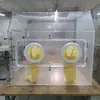 Caixa de luvas de acrílico transparente, equipamento de teste, grande instrumento experimental de plexiglass, caixa selada