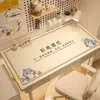 Tapete de mesa inspirador de desenho animado específico para estudantes, tapete de escrita sem formaldeído para proteção ocular do estudante, almofada protetora retangular para desktop