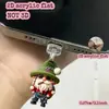 Tapón de polvo para teléfono móvil 2D, colgante acrílico de gatito transfronterizo, colgante de Tipo C enojado, artículo de venta caliente, otros productos africanos