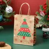 Bolsa de Regalo para el Día del Niño Bolsa de Papel Kraft de Dibujos Animados Bolsa para Llevar Bolsa de Embalaje para Regalo de Fiesta Bolso de Mano