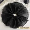 Scrunchie de Renda Gaze Super Grande para Mulheres Primavera/Verão Flor de Cabelo de Alta Qualidade Acessório de Cabelo Elástico de Cabelo Estilo Preguiçoso Elástico de Cabelo