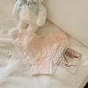 Doce pétalas de oxigênio ~ doce bolha rendas cueca feminina menina bonito confortável meados de cintura algodão virilha cuecas das mulheres