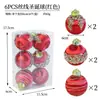 Esferas Navideñas Transfronterizas, Bolas Decorativas para Árbol de Navidad, Bolas Colgantes para Ambiente Festivo, Accesorios, Bolas de Plástico, Pintadas al por Mayor