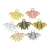 Pingente de Abelha Multicor Retrô DIY Acessórios de Joia Liga Metálica Colar Pulseira Chaveiro Pingente de Bolsa Venda Quente Transfronteiriça