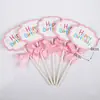 Decoración de Cola de Pez Oceánica Decoración Creativa de Lentejuelas Brillantes Tarjeta para Pastel Belleza Vieira Submarino Cumpleaños Infantil
