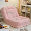 Sofá preguiçoso, cama para humanos e cães, sofá pequeno para quarto, poltrona preguiçosa individual ou dupla, sofá-cama dobrável reclinável e para dormir