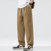 Primavera Novos Macacões Estilo Americano Moda Plus Size Marca de Moda Masculina Solta Reta Casual Perna Larga Novas Calças Compridas