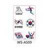 Nuevas Calcomanías de Tatuaje de Banderas del Mundial Transfronterizo Europeo y Americano 2026 para Eventos y Juegos Deportivos, Calcomanías Faciales de Maquillaje para Animación de Fans