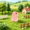 Micro-Paisagismo Criativo Figuras de Coelho Luminosas Enfeites Fofos Acessórios de Decoração de Jardinagem DIY Mini Enfeites Pequenos