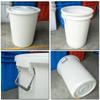 Cubo de Plástico Cubo de Plástico con Tapa Redondo para el Hogar Engrosado Blanco Cubo Grande Cubo Blanco Cubo de Plástico con Tapa para Mano