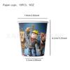 Nuevo en stock Tema de mundo virtual Fiesta de cumpleaños infantil Vajilla decorativa Plato de papel Vaso de papel de seda Mantel Fiesta