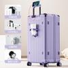 Maleta con Cremallera de Gran Capacidad, Maleta Trolley Multifuncional, Maleta de Mano Robusta, Maleta Duradera, Maleta con Contraseña para Estudiantes