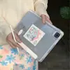 Cachorrinho de Orelhas Longas Adequado para Capa Protetora de Tablet iPad Air 4/5/6 Fofo Pro 11 com Compartimento para Caneta 10ª/11ª Geração