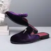 Zapatos Casuales para Hombre de Temu Transfronterizos Pantuflas Baotou para Hombre Sandalias de Medio Soporte Calzado Mueller Tallas Grandes Mocasines Hombre